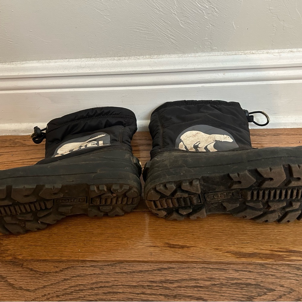 Sorel Black Kids Winter Boots